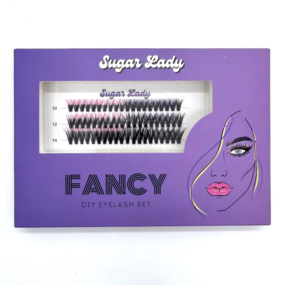 zestaw mini fancy rzesy bondingowe kolorowe końcówki sugar lady